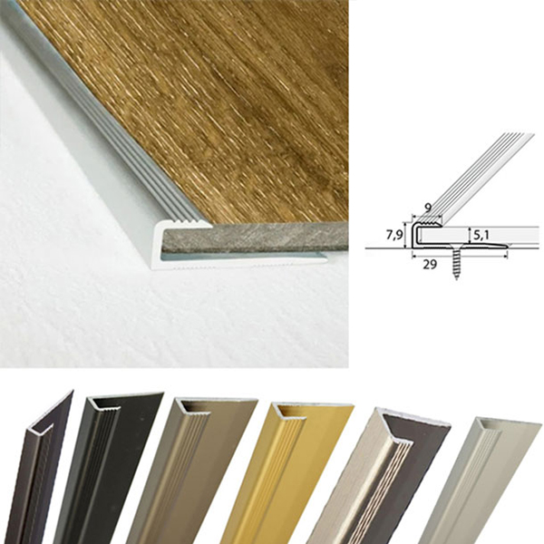 Aluminium Door Floor Threshold  For Luxury Click Vinyl Flooring