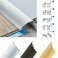 Anodised Aluminium Door Floor Bar Edge Trim Threshold Self Adhesive