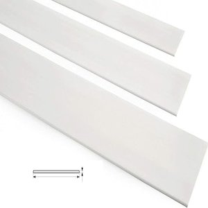 6m Flat Bar Trim Door Window Architrave White PVC Cover Strip