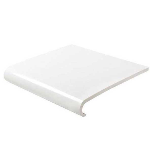 PVC Bullnose Window Cill Capping Board Internal Plastic Cover - 2.5m Long