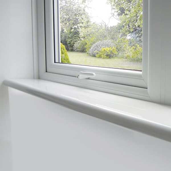 PVC Bullnose Window Cill Capping Board Internal Plastic Cover - 2.5m Long