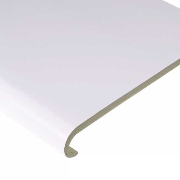 PVC Bullnose Window Cill Capping Board Internal Plastic Cover - 2.5m Long