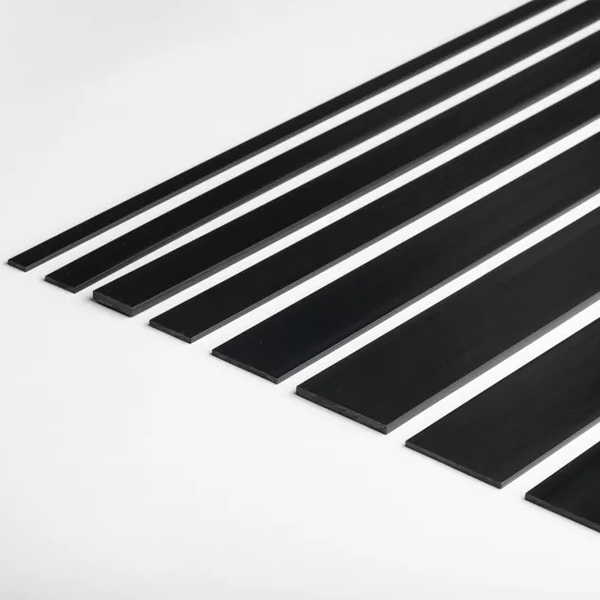 PVC Durable 1m Black Flat Bar Transition Trim Architrave Cover