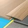 Aluminium Self Adhesive 2m Long Wood Effect Floor Trim Threshold Door Edging 