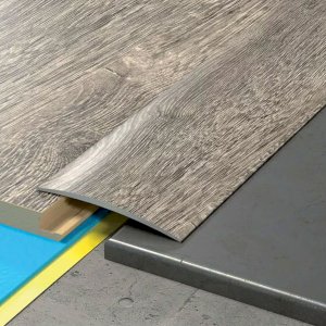 Self-Adhesive Aluminium Wood Effect Door Edging Floor Trim Threshold