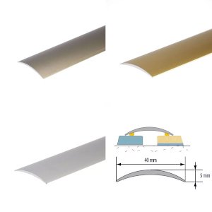 Self Adhesive Anodised Aluminium Door Bar Edge Floor Trim Threshold