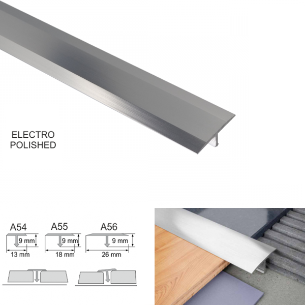 T Bar Anodised Aluminium Threshold Trim Transition Trim For Tiles