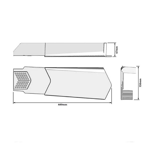 UPVC 449mm Long Dry Verge Units