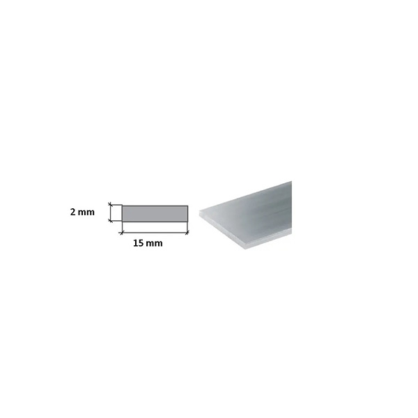  2m Aluminium Flat Bar Plate, Threshold